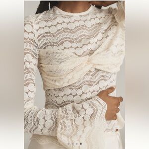 Anthropologie Sarah Hann Joslyn Lace Top✨